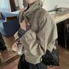 Jaqueta Retro Americana para Mulheres, Novo Estilo Outono 2026, Corta-vento com Gola Alta, Jaqueta Casual, Jaqueta de Baseball Petite, Casaco Trench