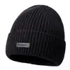 Gorro de lana estilo coreano que hace que la cara se vea más pequeña, cálido y grueso para otoño e invierno, gorro de punto para hombres y mujeres, gorro gris para el frío para parejas, gorro de hielo, transfronterizo