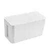Caja de Almacenamiento de Cables de Madera de Bambú a Prueba de Polvo para Escritorio Almacenamiento de Cables de Datos Caja de Gestión de Cables de Alimentación Cable de Enchufe Cable de Computadora
