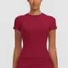 Nuevo Estilo Secado Rápido Delgado Transpirable Ciclismo Ajustado Alta Elasticidad Yoga Top Deportivo Correr Fitness Camiseta Mujer