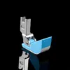 Calcador para Máquina de Costura Reta em Formato de Barco da Marca K, Calcador de Plástico e Algodão em Formato de Barco, Calcador Azul T35 de Teflon para Acessórios de Máquina de Costura para Algodão