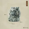 Figura de Animal de Té Gran Sabio de Arenisca Verde Estilo Chino, Adorno de Escritorio Wukong, Paisajismo de Roca para Acuario, Maceta de Decoración para el Hogar