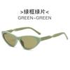 Nuevos lentes de sol ojo de gato Balenciaga Y2K Spice Girls Ciberpunk Futuristas Plateados Transfronterizos Kink