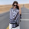 Verão Lazer Ao Ar Livre Fotografia À Beira-Mar Grande Manto Confortável Respirável Cachecol Moda Estilo Étnico Capa de Viagem Ao Ar Livre