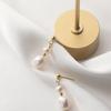 Pendientes de Plata S925 Neón Estilo Retro Coreano Perla Barroca Cortos Simples Irregulares G7611