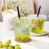 Las pegatinas para tazas de café son impermeables, de transferencia de cristal, transparentes, etiquetas autoadhesivas, decorativas, de alto valor estético, sencillas, estilo americano, desechables para bebidas