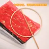 DIY caseiro Hanfu imitação bambu bola ventilador esqueleto acessórios borda material de camadas