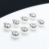 Ouro Real 18K Banhado Ouro Branco Espesso Cor Prata Conservação de Cor Panela de Pressão Contas de Posicionamento Fivela de Acabamento Pingente Pingente Acessórios para Joias DIY