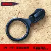 Tirador de cremallera negro engrosado con tapeta inversa, cabeza de cremallera inversa, cremallera de nailon inversa, tirador de cremallera impermeable para ropa.