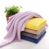 Toalha Longa de Fleece Coral com Borda Cortada, Super Absorvente, Toalha Facial de Microfibra Respirável, Sem Fiapos, Atacado do Fabricante