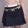 Cadena de cintura de mariposa grande de metal exagerada europea y americana, cadena corporal punk hip-hop tridimensional a juego para mujer, cadena para pantalones personalizada