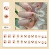 Bonito Desenho Animado Arte de Unhas Infantis Pequeno Animal Unhas Postiças Vestindo Peças de Unhas Removíveis Advanced Sense Adesivos de Unhas Curtas