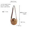 Dropshipping Nuevo Estilo Simple Casual Bolso Tejido a Mano de un Hombro Hueco Semicírculo Vacaciones en la Playa Bolso de Dama