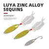 Cebo de Pesca con Señuelo con Lentejuelas de Corte Inclinado, Lentejuelas Desnudas 2.5G-56G, Anzuelo con Pluma, Lentejuelas Metálicas, Peso Pequeño, Señuelo Biométrico, Micro-Señuelo