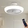 Luz de Ventilador de Techo, Luz Transfronteriza para Dormitorio con Ventilador e Iluminación Integrados, Montaje en Techo Viento Fuerte Control Remoto Luz de Ventilador Inteligente