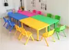 Mesas y Sillas Pequeñas de Plástico para Niños de Jardín de Infancia, Juguetes Comestibles para Bebés Elevables, Juego de Mesa para Clase de Aprendizaje en Venta