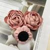 Rosa Borde Quemado Hecho a Mano Flores Pequeñas DIY Accesorios Ramillete Accesorios Ropa Accesorios 4cm Fabricante al por Mayor