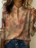 Camisas europeas y americanas nuevas para mujer con estampado, corte holgado, disponibles en Amazon