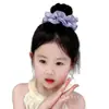 Personalización de Fábrica Scrunchies de Cuadros Dulces para Moños de Niñas, Ligas para Cola de Caballo de Niñas Pequeñas, Accesorios para el Cabello