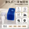 Frasco pump quadrado de alta transparência, embalagem personalizada simples para produtos de higiene pessoal, gel de banho, desinfetante para as mãos, frascos dosadores de loção, produtos químicos de uso diário atacado