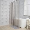 Cortina de ducha impermeable con patrón de círculos transparentes 3D, material EVA suave engrosado, multicolor opcional, cortina divisoria transparente para baño