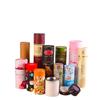 Latas Personalizadas de Papel Kraft Caligrafía y Pintura Caja de Regalo para Empaquetar Latas de Té Contenedores de Fragancia Lineal Cilindro de Empaque de Regalo Más Impresión