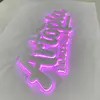 Letras retroiluminadas metálicas de acero inoxidable pintado, letras publicitarias tridimensionales finamente elaboradas, letreros para fachadas de tiendas exteriores, pared de imagen