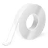 Cinta de Espuma Doble Cara Sin Rastro, 1/24" x 1/2" x 10', 1 Rollo, Cristal | Adhesión Fuerte, Extraíble, Reutilizable, Impermeable, Sin Residuos, Sin Daños, para el Hogar, la Oficina, Adecuado para Inquilinos, Aficionados al Bricolaje