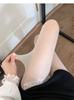 Meias Love Vermelhas Retrô 0D Ponto Ondulado Seda Preta Coração de Pêssego Ultrafinas Altamente Transparentes Meia-calça Preta com Pontos Sexy