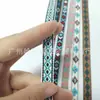 1.2cm Estilo Étnico Colorido Jacquard de Poliéster Rombo Cinta Tejida Retro Decoración del Hogar Correa para Equipaje Ropa de Moda