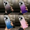 Para Huawei Mate70pro Gradient Glitter Phone Case Pura70u Single Color Mate 60 Capa protetora resistente a quedas 40