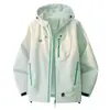 Jaqueta de Viagem para Exterior, Estilo Outono e Inverno, à Prova de Vento Esportiva, Impermeável, Quente, Jaqueta de Montanhismo Unissex