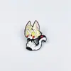 Insignia con Forma de Huevo para Mascotas Transfronteriza Broche de Animal Lindo Accesorios Dibujos Animados Cerdo Pequeño Leopardo Rosa Broche de Animal