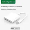 Leitor de Cartão de Memória Câmera Cartão SD Cartão TF Adaptador OTG para Celular Adequado para Sistema Type-C USB 3.0