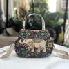 Bolso tote de estilo étnico nuevo, bolso casual de tela versátil, para hombro, mano y cruzado, bolso de dama multiusos