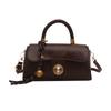 Bolso cuadrado pequeño para mujer, nuevo bolso de viaje de otoño e invierno 2024, bolso bandolera de hombro combinable con textura retro a la moda