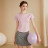 Nuevos Estilos de Tops de Yoga para Mujer, Delgados, Transpirables, de Secado Rápido, Camisetas de Manga Corta, Tops Deportivos para Correr, Adelgazantes, de Fitness