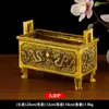Adornos de trípode de cobre al por mayor, trípode cuadrado de cobre, regalos de empresa, decoraciones para el hogar y la oficina, artesanías