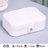 Caja de Joyería Plegable de Viaje de Doble Capa para Anillos, Collares, Pendientes, Caja de Joyería Multicapa, Caja Portátil de Almacenamiento de Joyería