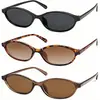 Gafas de Sol Ovaladas Estilo Ojo de Gato Retro para Mujer, Gafas de Sol de Moda de los 90, Venta Directa del Fabricante, Etiquetado Transfronterizo y Dropshipping Disponibles