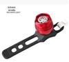 Luz Traseira de Alumínio para Bicicleta Gem Luz de Capacete de Olho Único Luz Traseira de Advertência de Alto Brilho Acessórios Equipamentos para Ciclismo de Mountain Bike