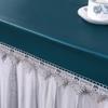 Mantel de Cuero, Estilo Moderno, para Uso Doméstico en la Sala de Estar, Mantel para Mesa de Centro, Impermeable, Resistente al Aceite, No Lavable, Cubierta Completa, Cubierta de Cuero Tipo Dividido