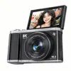 Nova Câmera Digital Mirrorless Tela Articulada Amigável para Selfies Estudante Viagem Portátil WiFi Transferência para Celular Câmera