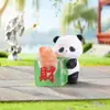 Venta Caliente Tiktok Lindo Panda Cristal Mini Caja Sorpresa Juguete de Moda Figura Decoración de Escritorio de Oficina Pequeño Regalo