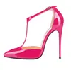 Abastecimiento transfronterizo Zapatos de moda europeos y americanos Puntiagudos Dorados Romanos Tacón de aguja Zapatos de mujer AliExpress Talla grande Tacones altos