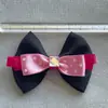 Accesorios para Pasador de Pelo de Mascota Lazo Negro Rosa DIY Accesorios para Muñecas de Subasta Ropa Sombrero Llavero Productos Semi-Terminados