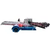 Barco de corte totalmente automático Jining Shandong barco de colheita de capim aquático superfície de água cênica de rio barco de resgate de aguapé