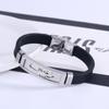 Europa y Estados Unidos venta caliente moda simple pulsera de constelación personalidad creativa acero inoxidable silicona pulsera cadena de reloj joyería al por mayor