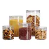 Frasco de Plástico para Mascotas Botella de Plástico Sellada Grado Alimenticio Frasco para Snacks Empaque de Fruta Deshidratada Frasco de Plástico Transparente Personalización