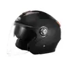 Capacete de Moto com Espelho Duplo Bateria Veículo Elétrico Capacete de Segurança Masculino e Feminino Todas as Estações Anti-Nevoeiro Proteção Solar de Verão Meio Capacete
